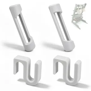 Adapter für Stokke Tripp Trapp Hochstuhl - 2X Adapter für Trofast Box Ikea mit 2X Haken, Zubehör für Stokke Tripp Trapp Hochstuhl, Hochstühle Kinderstuhl Zubehör für Ikea Trofast Box, Einfach Verstaut