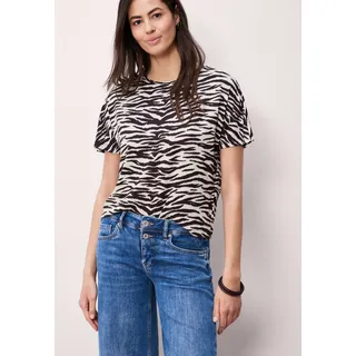 STREET ONE T-Shirt Zebra Print Braun 36