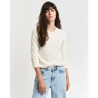 GANT Rundhalspullover Beige 42