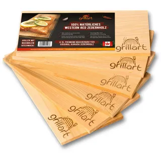 grillart Zedernholzbretter zum Grillen – aus 100% natürlichem Western Red Zedernholz