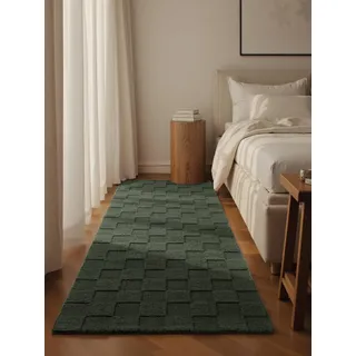 Villeroy & Boch Wollteppich Scala - Natur, 3D-Struktur, Karo, Wohnzimmer