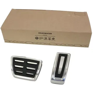Volkswagen Original VW Sport Pedalset (Golf Passat Touran Polo) Edelstahl, DSG Pedalkappen 5G1064205