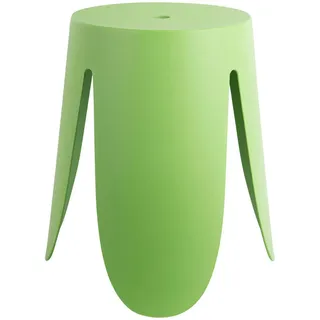 Leitmotiv Hocker Ravish, Hellgrün, Kunststoff, zylindrisch, 43x45x43 cm, Wohnzimmer, Hocker, Sitzhocker