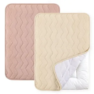 lulumoon wickelauflage bezug 50x70 Musselin: 100% Baumwolle und Waschbar