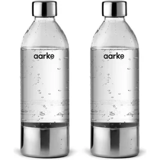 Aarke PET-Flasche 2 x 0,8 Liter silber