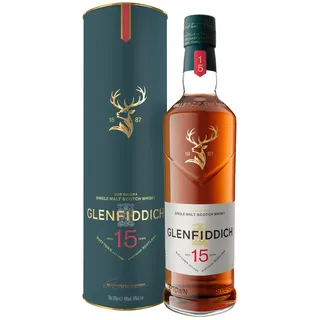 Glenfiddich 15 Years Old Single Malt Scotch 40% vol 0,7 l Geschenkbox