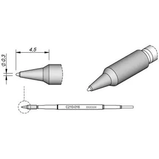 JBC C210016 Lötspitze für T210, spitz