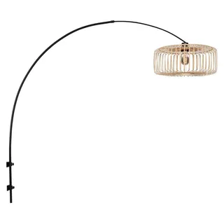 Steinhauer - wandleuchte - Sparkled Light - schwarz - bambus metall - E27 - 4151ZW - Schwarz