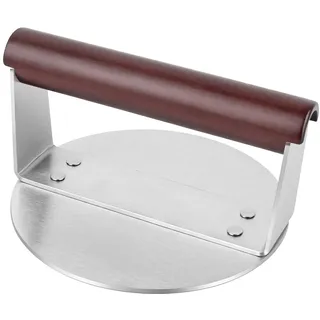 Wzzy Gurden Burgerpresse Edelstahl, 6 Zoll Smasher Hamburger Round Edelstahl Smash Burger Pattie Press, Burger Presse Grillpresse Round für Leckere Hamburger, Patties, BBQ