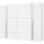 Schwebetürenschrank Narago 270 x 210 x 61 cm Weiß