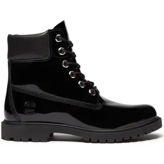 Premium 6-Inch black patent leather 38