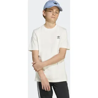 T-Shirt ADIDAS ORIGINALS "TEE", Kinder, Gr. 140, weiß (cloud weiß), Obermaterial: 100% Baumwolle, Rundhals, Shirts T-Shirt, für Kinder und Teens, mit gerippten Details, mit Rundhalsausschnitt
