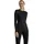 Damen Baselayer-Shirt Wool-Tech Round Neck W L/s Sh Wolle Funktionsmaterial schnelltrocknend 1 Stück Schwarz Black 3000 L