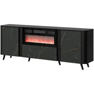 Mirjan24 Volare 200 x 76 x 39 cm Schwarz / Mehrfarbig