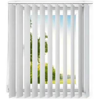 time4blinds, Lamellenvorhang, Vertikaljalousie, Vorhang, Grau-beige, 150x235cm - Grau