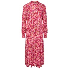 Bild Maxikleid »YASALIRA LS LONG SHIRT DRESS S. NOOS«, mit Volant, rosa