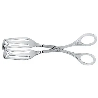 Alessi 506 GEBAECKZANGE, Edelstahl, Silber, 8.5 x 7 x 60 cm