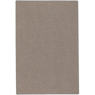 Snapstyle Natur Teppich Wollteppich 133 x 133 cm Anthrazit