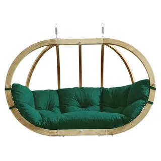Amazonas AZ-2030844 - Hängesessel Ei-Form - Mit Ständer - Indoor/Outdoor - Grün - Polyester - 200 kg - Grün