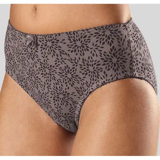 Slip NUANCE BY LASCANA, Damen, Gr. 44/46, schwarz (taupe, schwarz), Obermaterial: 95% Baumwolle, 5% Elasthan, Unterhosen Slip, hoch geschnittener Slip, aus Baumwolle, als Wäsche-Set kombinierbar, Topseller