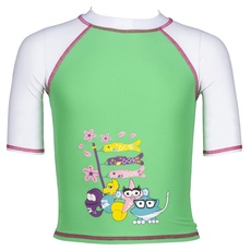Arena Mädchen Sonnenschutz Shirt AWT Uv, Golf Green-White, 92