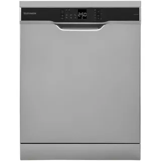 Telefunken GFS6012DI Geschirrspüler (freistehend, 598 mm, Silber)