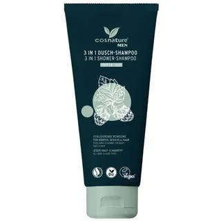 3-in-1-Shampoo und Waschgel für Gesicht und Körper für Männer mit Bio-Hopfen-Extrakt 200 ml – COSNATURE
