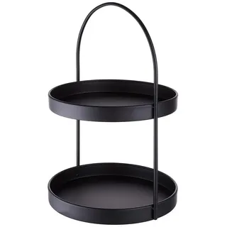 Butlers Etagere Sideline , Schwarz , Metall , 35 cm , Geschirr, Tischkultur & Serviergeschirr, Etageren