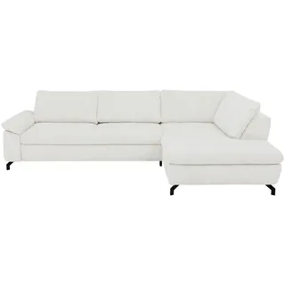 Beldomo Style Ecksofa , Creme, Naturfarben , Textil , Ottomane rechts, L-Form , 291x197 cm , Goldenes M , Typenauswahl, Fußauswahl, Stoffauswahl, seitenverkehrt erhältlich, individuell planbar , Wohnzimmer, Sofas & Couches, Wohnlandschaften, Ecksofas