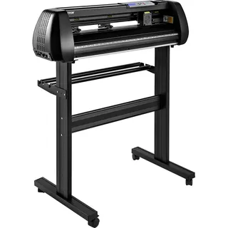 Vevor Schneideplotter 720 mm Schnittbreite Plottermaschine, 20-800 mm/s Folienschneider, 3 Klingen Folienplotter Cutting Plotter Foliendrucker mit Signmaster Software für Schilder - Dekorationen