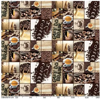 ANRO Wachstuchtischdecke abwaschbar Rund 100 x 140 cm Braun