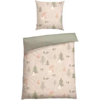 SCHIESSER Bettwäscheset »Uma - Feinbiber - 2-teilig - 135 x 200 cm - Sand