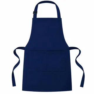Mulbijeo Grillschürze für Männer, Verstellbare Grillschürze mit 2 Taschen und langen Bändern, Küchenschürze für Männer und Damen, für, Café Restaurant und Küche, Vatertagsgeschenk, Blau