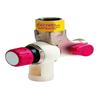 COMAP Reverso Sicherheitsgruppe, wendbar, Edelstahl, für Warmwasserbereiter, Cumulus – 20 x 27 oder 3/4 Zoll – 890506, Silber