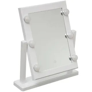 5 FIVE Hollywood Kosmetikspiegel mit LED-Hintergrundbeleuchtung, 40 cm, schwarz - 5five Simple Smart - Weiß