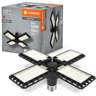 LEDVANCE LED FLOODLIGHT HIGHBAY E27 24W BK, ideal für Renovierungsarbeit