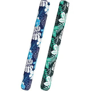 WERNNSAI Aufblasbares Schwimmnudel-Set – 2 Stück Poolnudeln für Erwachsene, Grün, blau, Schwimmbad-Schwimmer für Sommer, Urlaub, Meer, Strand, See, Übungsparty, Pflanzen