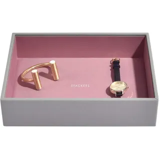 Stackers Grau Rosa Klassisch Klobig Schmuckfach