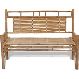 vidaXL Gartenbank 120 cm Bambus - Braun