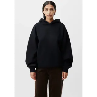 Kapuzensweatshirt LEGER "Abby, LeGer by Lena Gercke", Damen, Gr. 38, schwarz, Sweatware, Obermaterial: 65% Baumwolle, 35% Polyester, regular fit, Rippbündchen, Sweatshirts Kapuzensweatshirt