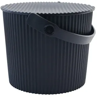 Eimer mit Deckel Omnioutil Hachiman schwarz, 27.1x21.1x25.4 cm