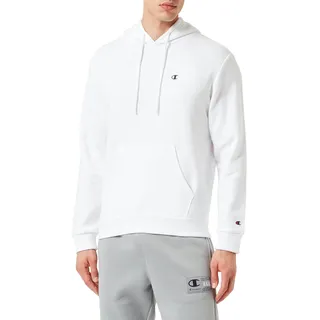 Champion Herren Legacy Basics-Powerblend Fleece Kapuzenpullover, Weiß, M