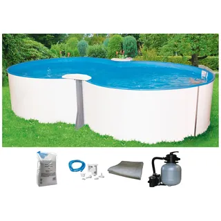my pool bwt Achtformpool MY POOL BWT "PREMIUM" 320 x 135 x 525 cm inkl. Sandfilteranlage und Skimmer