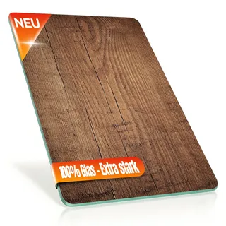 Decovetro® Schneidebrett Glas | 40 x 30 cm | Glass Cutting Board | Hygienisches und robustes Glasschneidebrett für die Küche | Kratzfest, hitzebeständig Schneidebrett ohne Plastik | Leicht zu reinigen