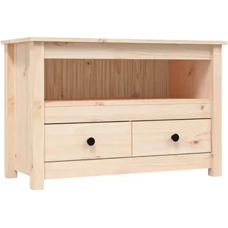vidaXL TV-Schrank 79x35x52 cm Massivholz Kiefer - Braun