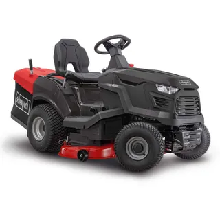 Scheppach Benzin Rasentraktor TMR452-98H-RD - 12,5PS | 98cm Schnittbreite | 30-90mm Schnitthöhe | LED | E-Start | 245L Fangbox | bis zu 5000m2 Fläche