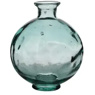 NATURAL LIVING VASE Opera 2,5L AUS RECYCELTEM Glas Durchmesser 18CM X H22CM, Diam