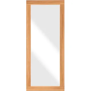 Massivholz Set Flurkommode Spiegel Eiche massiv CUENCA-137 - Braun