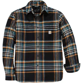 CARHARTT Rugged Flex Flannel Plaid, Hemd, schwarz, - L