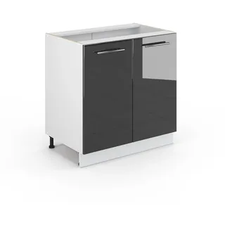 Vicco Spülenschrank Fame-Line 80 x 51,5 x 81,5 cm Anthrazit